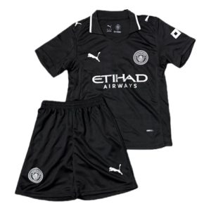 Manchester City 2025/26 Kinderen Derde tenue – Voetbalshirt met Korte Mouwen + Korte Broek