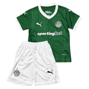 SE Palmeiras 2025/26 Kinderen Thuistenue – Voetbalshirt met Korte Mouwen + Korte Broek
