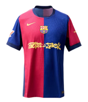 Travis Scott x FC Barcelona 2024/25 Thuistenue – Limited Edition voor Heren (Korte Mouwen)