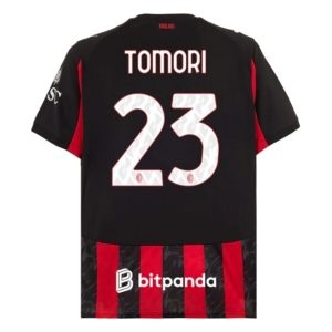 AC Milan 2025/26 Thuistenue Heren – Fikayo Tomori #23 – Goedkope Korte Mouwen Voetbalshirt