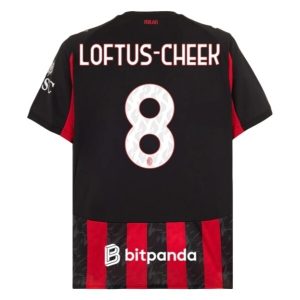 AC Milan 2025/26 Thuistenue Heren – Ruben Loftus-Cheek #8 – Goedkope Korte Mouwen Voetbalshirt