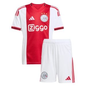 AFC Ajax 2025/26 Kinderen Thuistenue – Voetbalshirt met Korte Mouwen + Korte Broek