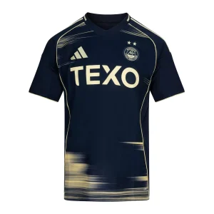 Aberdeen 2025/26 Uittenue Heren – Goedkope Korte Mouw Voetbalshirt