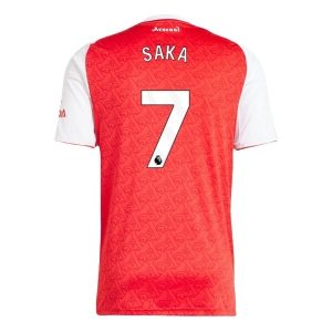 Arsenal Thuistenue 2025/26 Heren – Bukayo Saka #7 – Goedkope Korte Mouwen Voetbalshirt