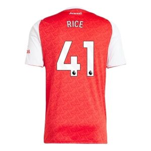 Arsenal Thuistenue 2025/26 Heren – Declan Rice #41 – Goedkope Korte Mouwen Voetbalshirt