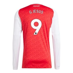 Arsenal Thuistenue 2025/26 Heren – Gabriel Jesus #9 – Goedkope Lange Mouwen Voetbalshirt
