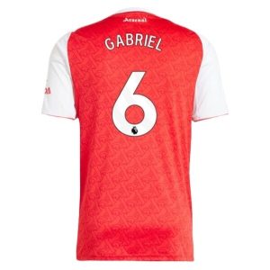 Arsenal Thuistenue 2025/26 Heren – Gabriel Magalhães #6 – Goedkope Korte Mouwen Voetbalshirt