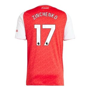 Arsenal Thuistenue 2025/26 Heren – Oleksandr Zinchenko #17 – Goedkope Korte Mouwen Voetbalshirt