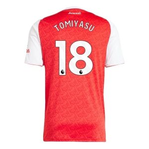 Arsenal Thuistenue 2025/26 Heren – Takehiro Tomiyasu #18 – Goedkope Korte Mouwen Voetbalshirt