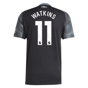 Aston Villa 2025/26 Uittenue Heren – Ollie Watkins #11 – Goedkope Korte Mouwen Voetbalshirt