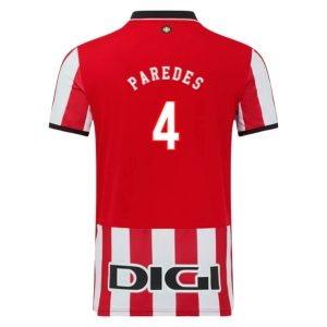Athletic Bilbao 2025/26 Thuistenue Heren – Aitor Paredes #4 – Goedkope Korte Mouwen Voetbalshirt