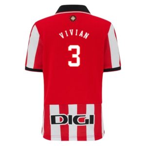 Athletic Bilbao 2025/26 Thuistenue Heren – Dani Vivian #3 – Goedkope Korte Mouwen Voetbalshirt