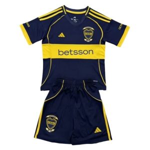 Boca Juniors 2025/26 Thuistenue voor Kinderen – Voetbalshirt met Korte Mouwen + Korte Broek