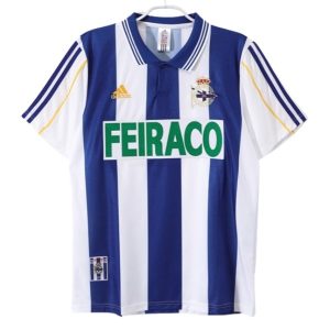Deportivo de La Coruña Retro 1999-2000 Thuistenue Heren – Goedkope Korte Mouwen Voetbalshirt