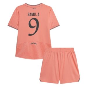FC Porto 2025/26 Uittenue voor Kinderen – Samu Omorodion #9 – Voetbalshirt met Korte Mouwen + Korte Broek