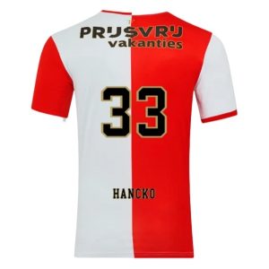 Feyenoord 2025/26 Thuistenue Heren – Dávid Hancko #33 – Goedkope Korte Mouwen Voetbalshirt