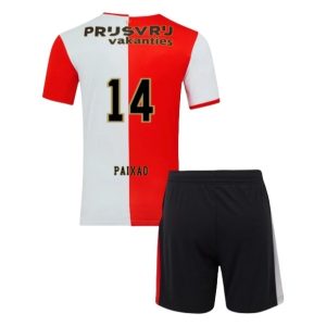 Feyenoord 2025/26 Thuistenue voor Kinderen – Igor Paixao #14 – Voetbalshirt met Korte Mouwen + Korte Broek
