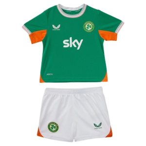 Ierland 2025/26 Thuistenue voor Kinderen – Voetbalshirt met Korte Mouwen + Korte Broek