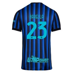 Inter Milan 2025/26 Thuistenue Heren – Nicolò Barella #23 – Goedkope Korte Mouwen Voetbalshirt