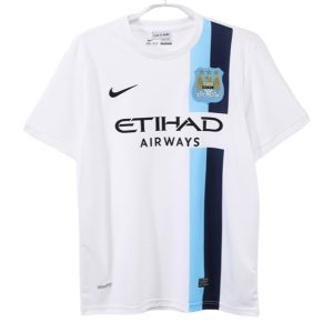 Manchester City Retro 2013-2014 Derde tenue Heren – Goedkope Korte Mouwen Voetbalshirt
