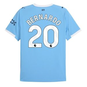 Manchester City Thuistenue 2025/26 Heren – Bernardo Silva #20 – Goedkope Korte Mouwen Voetbalshirt