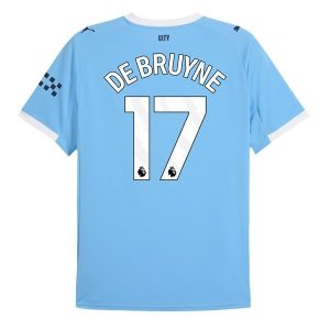 Manchester City Thuistenue 2025/26 Heren – Kevin de Bruyne #17 – Goedkope Korte Mouwen Voetbalshirt