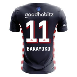 PSV Eindhoven 2025/26 Uittenue Heren – Johan Bakayoko #11 – Goedkope Korte Mouwen Voetbalshirt