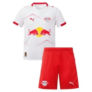 RB Leipzig 2025/26 Kinderen Thuistenue – Voetbalshirt met Korte Mouwen + Korte Broek