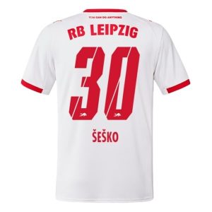 RB Leipzig Thuistenue 2025/26 Heren – Benjamin Šeško #30 – Goedkope Korte Mouwen Voetbalshirt