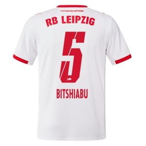 RB Leipzig Thuistenue 2025/26 Heren – El Chadaille Bitshiabu #5 – Goedkope Korte Mouwen Voetbalshirt