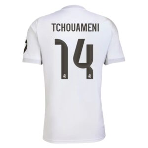 Real Madrid 2025/26 Thuistenue Heren – Aurélien Tchouaméni #14 – Goedkope Korte Mouwen Voetbalshirt