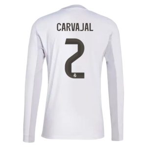 Real Madrid 2025/26 Thuistenue Heren – Daniel Carvajal #2 – Goedkope Lange Mouwen Voetbalshirt