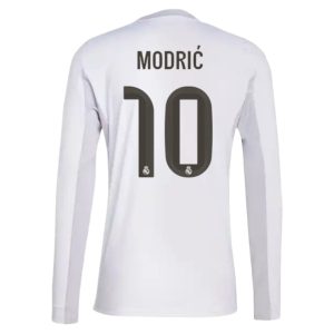 Real Madrid 2025/26 Thuistenue Heren – Luka Modrić #10 – Goedkope Lange Mouwen Voetbalshirt