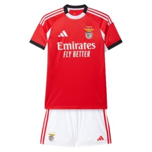 SL Benfica 2025/26 Thuistenue voor Kinderen – Voetbalshirt met Korte Mouwen + Korte Broek