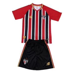São Paulo FC 2025/26 Uittenue voor Kinderen – Voetbalshirt met Korte Mouwen + Korte Broek