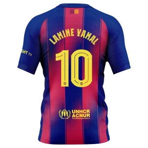 FC Barcelona 2025/26 Thuistenue Heren – Lamine Yamal #10 – Goedkope Voetbalshirts Korte Mouwen