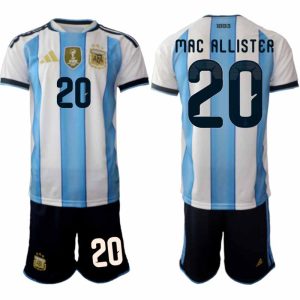 Argentinië WK 2026 Thuistenue Heren – Alexis Mac Allister #20 Voetbalshirt + Short