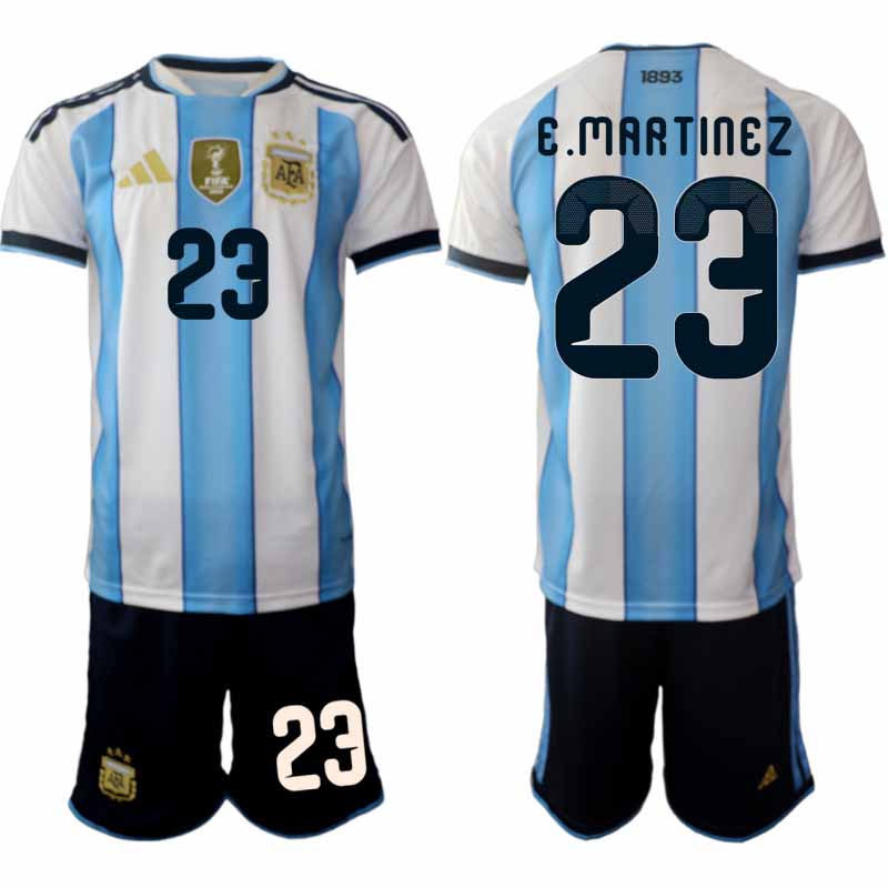 Argentinië WK 2026 Thuistenue Heren – Emiliano Martínez #23 Voetbalshirt + Short