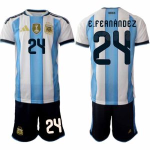 Argentinië WK 2026 Thuistenue Heren – Enzo Fernández #24 Voetbalshirt + Short
