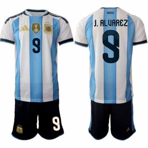 Argentinië WK 2026 Thuistenue Heren – Julián Álvarez #9 Voetbalshirt + Short