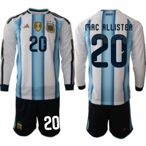 Argentinië WK 2026 Thuistenue Heren Lange Mouw – Alexis Mac Allister #20 Voetbalshirt + Short
