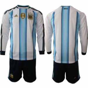 Argentinië WK 2026 Thuistenue Heren Lange Mouw - Voetbalshirt + Short