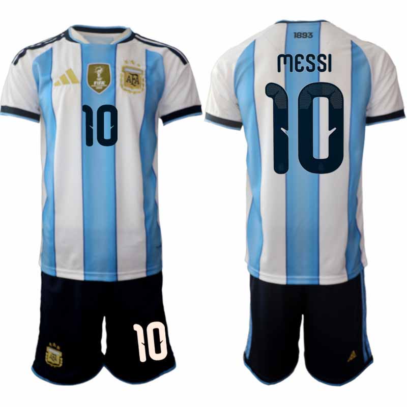Argentinië WK 2026 Thuistenue Heren – Lionel Messi #10 Voetbalshirt + Short