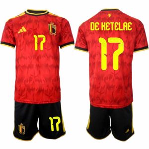 België WK 2026 Thuistenue Heren – Charles De Ketelaere #17 Voetbalshirt + Short