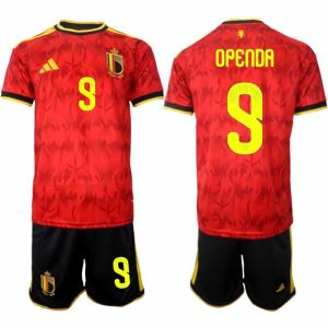 België WK 2026 Thuistenue Heren – Loïs Openda #9 Voetbalshirt + Short