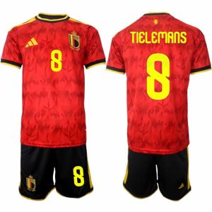 België WK 2026 Thuistenue Heren – Youri Tielemans #8 Voetbalshirt + Short