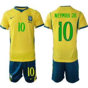 Brazilië WK 2026 Thuistenue Heren – Neymar #10 Voetbalshirt + Short