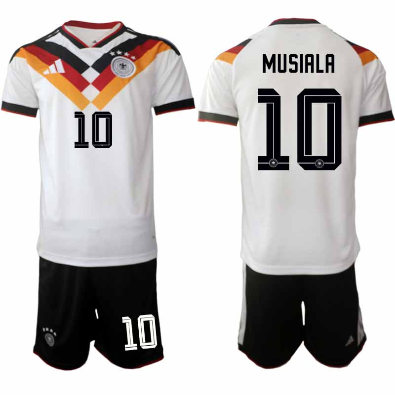 Duitsland WK 2026 Thuistenue Heren – Jamal Musiala #10 Voetbalshirt + Short