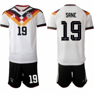 Duitsland WK 2026 Thuistenue Heren – Leroy Sané #19 Voetbalshirt + Short