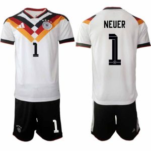 Duitsland WK 2026 Thuistenue Heren – Manuel Neuer #1 Voetbalshirt + Short